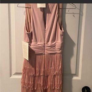 Boston proper fringe blush color dress